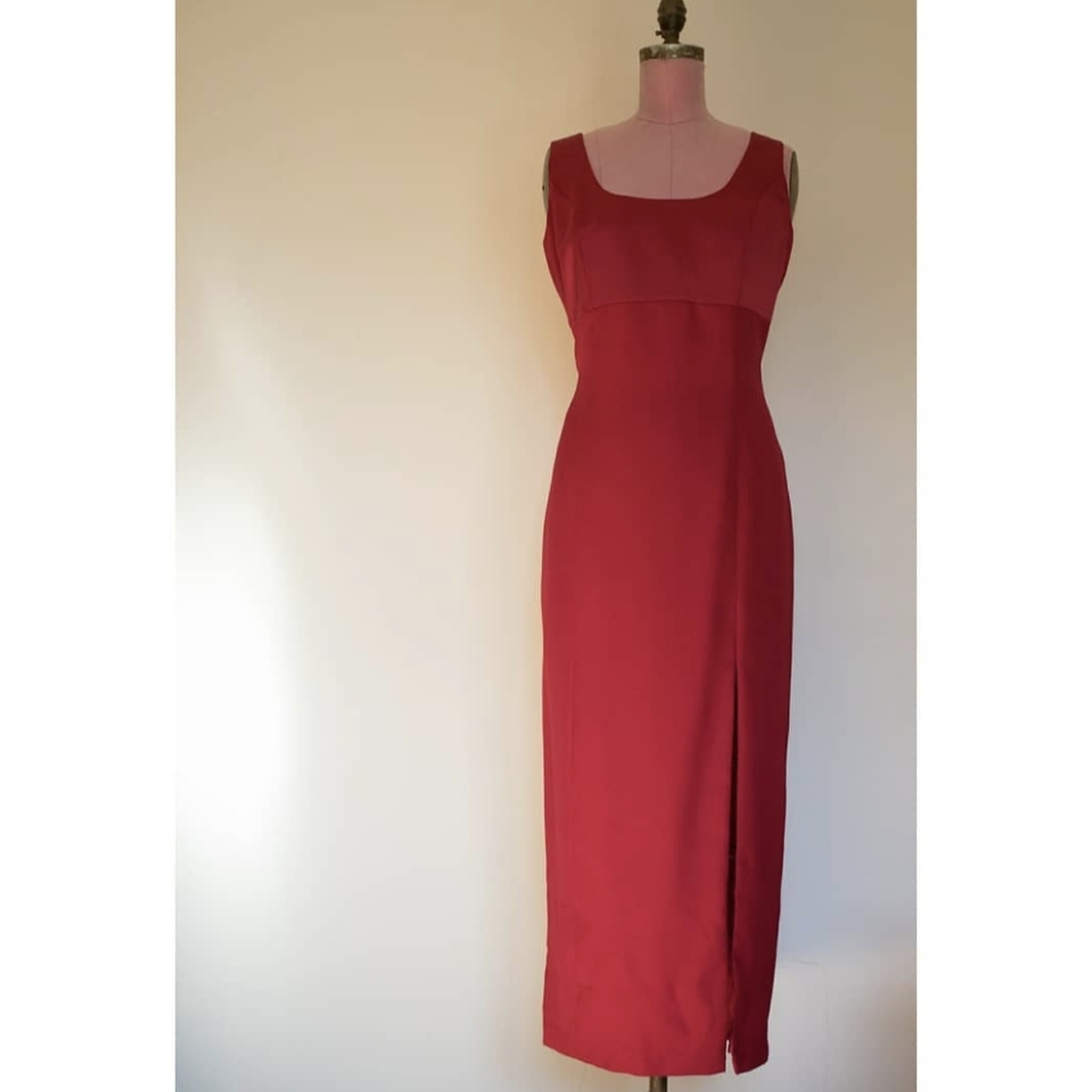 90s Red Dress Set - Picture 3 of 7